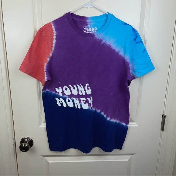 Original Young Money x AE Tie Dye Graphic T Shirt - Picture 7 of 7